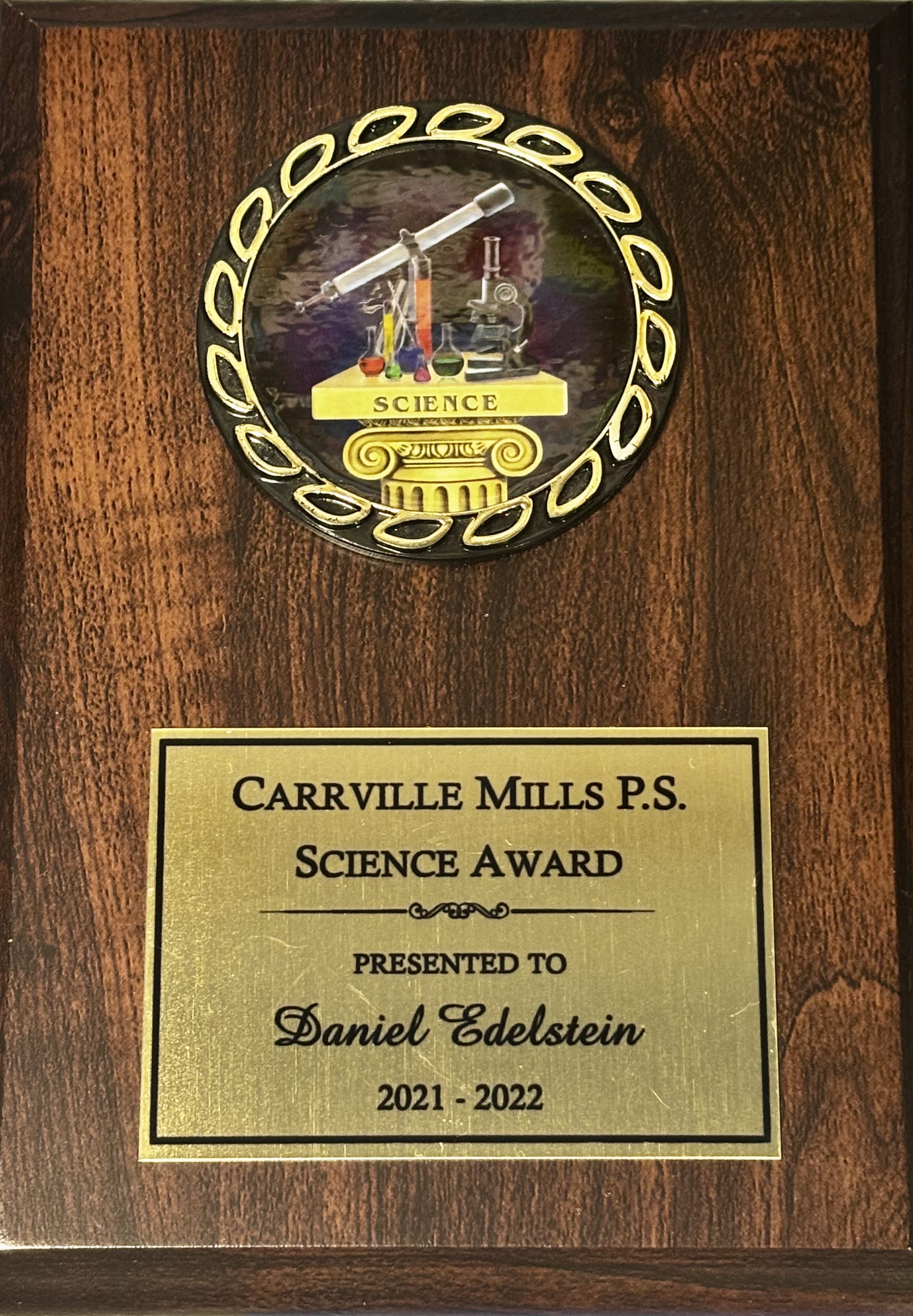 Science Award · Gr. 8