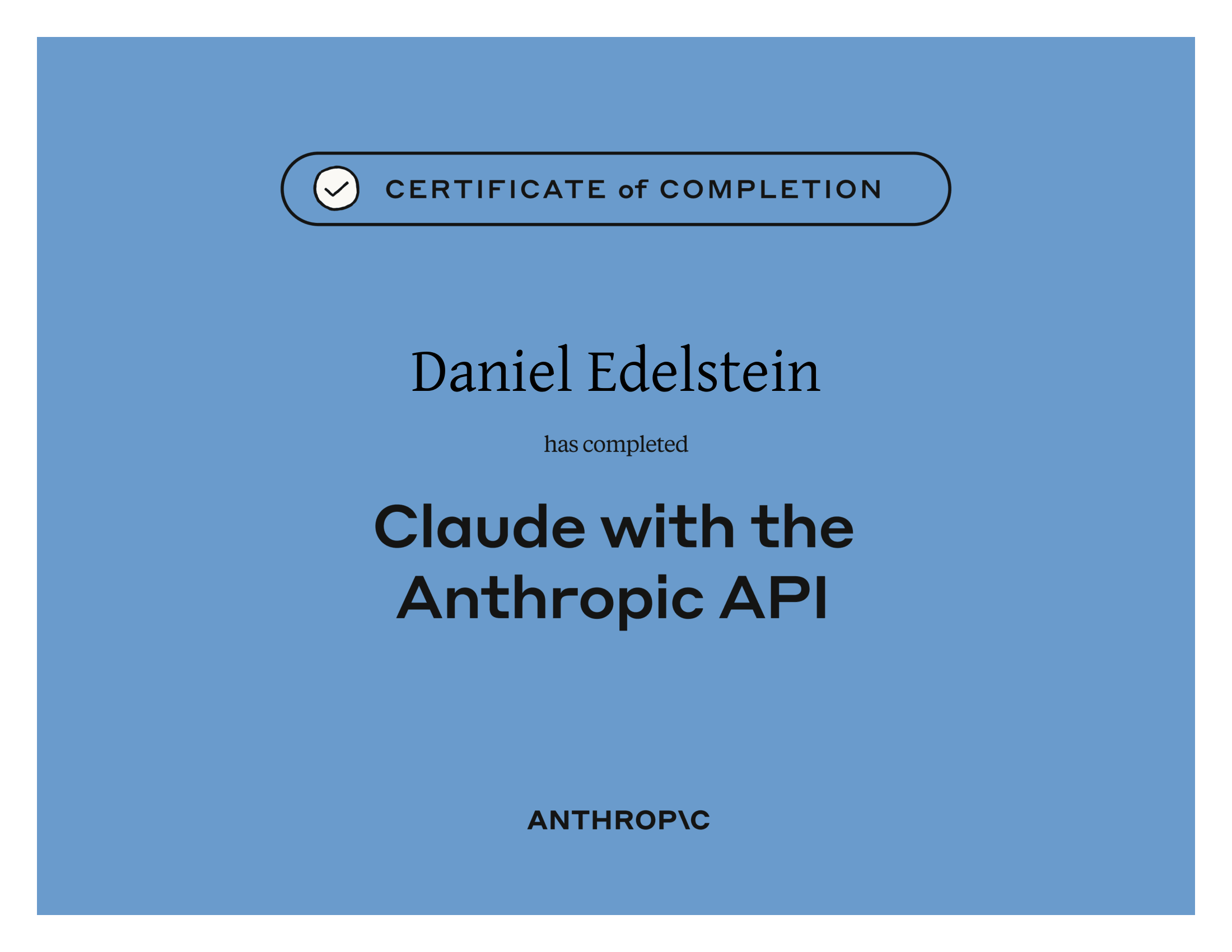 Claude with the Anthropic API